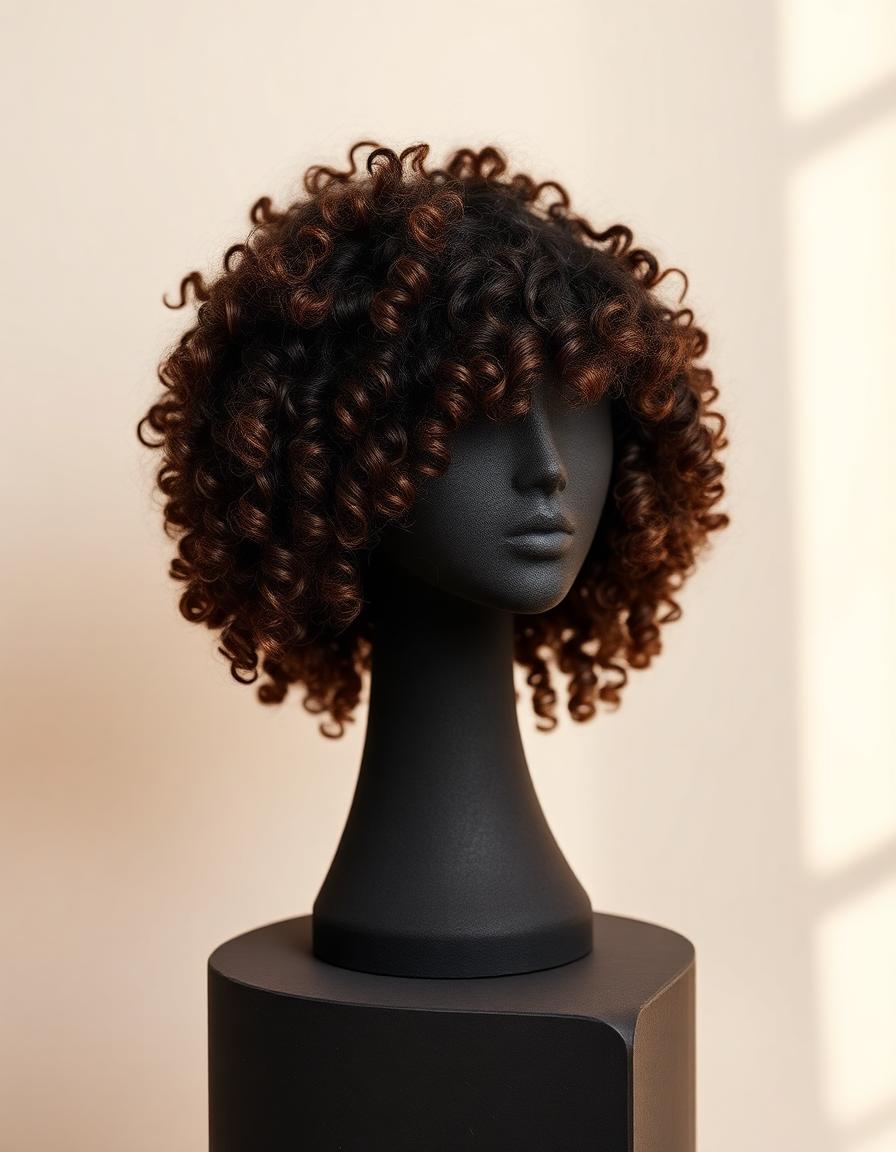 Textured natural curl wig — coming soon